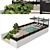 Poolside Pergola Roof Garden Design 3D model small image 1