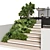 Poolside Pergola Roof Garden Design 3D model small image 5