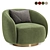 Colorful Swivel Armchair Collection! 3D model small image 2