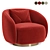 Colorful Swivel Armchair Collection! 3D model small image 4