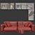 Sleek Modern Sofa Frame Design 3D model small image 6