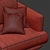 Sleek Nogara 40 Modern Sofa 3D model small image 6