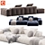 Saba Italia PIXEL Sofa: Modern Elegance 3D model small image 4