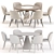 Modern Dining Set Collection | 3D Models 3D model small image 4