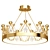 Crown Chandelier Pendant Light 3D model small image 1