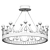 Crown Chandelier Pendant Light 3D model small image 2