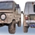 Vintage Off-Road SUV LuAZ 3D model small image 3