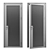 Modern Tower Door 3D model small image 5