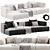 Sophisticated DE PADOVA ALBERESE Sofa 3D model small image 1