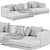 Sophisticated DE PADOVA ALBERESE Sofa 3D model small image 4