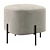 Luxurious Velvet Elephant Poufs 3D model small image 2