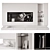 Minimalist TV Wall Unit with Floor Stand 3D model small image 1