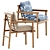 Modern Elegant Ayana Chair Set 3D model small image 2