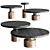 Torus Modern Side Table Set 3D model small image 1