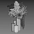 Pampas Gold Leaves Bouquet Set 3D model small image 4