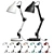 Modern Desk Lamp Camelion KD-331 3D model small image 2