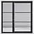 Modern Aluminium Door 171 3D model small image 2