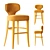 Sleek Modern Melody Bar Stool 3D model small image 1