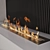 Biocamin Wall Fireplace Design 3D model small image 2