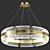 Elegant Bangle Rings Chandelier 3D model small image 4