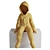 Seated Man Figure Sculpture 36cm 3D model small image 5