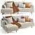 Elegant Bungalow Premium Sofa Set 3D model small image 1