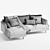 Elegant Bungalow Premium Sofa Set 3D model small image 7