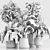 Set of Indoor Plants Icons 3D model small image 7