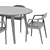 Nordic Style Dining Set 3D model small image 5