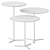 Stylish TRE Coffee Table Set 3D model small image 4