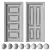 Academy Zeus Door Set 3D model small image 4