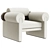 Modern Millimeter Elliot Armchair 3D model small image 1