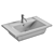 Compact VitrA Integra Washbasin 3D model small image 3