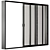 Metal Sliding Window Set 20 3D model small image 3