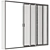 Metal Sliding Window Set 20 3D model small image 7