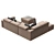 Elegant Leather Sofa with Charm 3D model small image 4