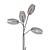 Bronze Glow LED Floor Lamp 3D model small image 5