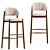 Family Look Bar Stool Cream 3D model small image 1