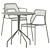 Modern Mesh Table Chair Render 3D model small image 1