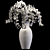 Elegant Orchid Bouquet with Vase 3D model small image 3