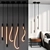 5 LED Pendant Lamps Set 3D model small image 5