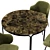 Suanna Velvet Chair & Chici Table 3D model small image 2