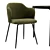 Suanna Velvet Chair & Chici Table 3D model small image 3