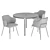 Suanna Velvet Chair & Chici Table 3D model small image 5