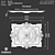 Ornate Rosette Model Ro 712 3D model small image 2