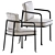 Elegant Borea Chair & Table 3D model small image 4