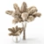 Dried Pampas Grass Vase Set 3D model small image 2