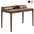 Modern Canadian Oak Writing Desk 3D model small image 1