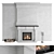 Impression 2G L Fireplace Wall 3D model small image 1