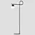 Modern Iron LED Floor Lamp 3D model small image 4